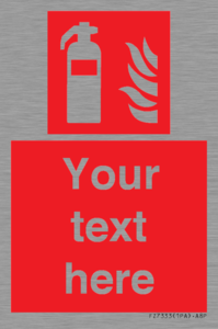 Custom Fire extinguisher Sign